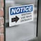 Signmission Visitors Use Main Entrance Right Sign, Vinyl Decal, 10in W x 7in L, 2PK OS-2PACK-NS-D-710-L-18884 - alternate 2